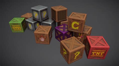 crash bandicoot metal crates